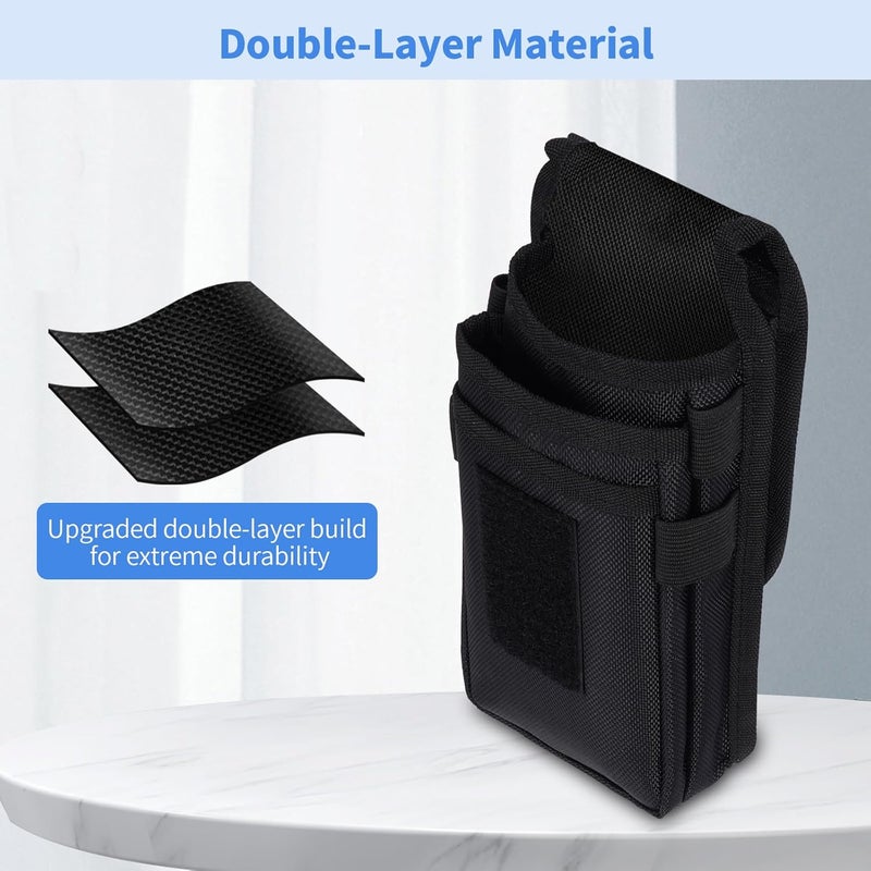 KENOBEE Belt Tool Pouch, Multitool Organizer Electrician Holster Nylon Tactical Pocket Attachment Utility Sheath Bag Tradesman Pro Maintenance Tool Sleeve for EDC Gears Cellphone - Image 2